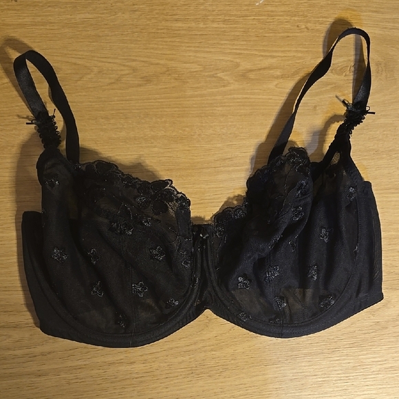 Marks & Spencer Black Lace Underwire Bra 34E - Picture 1 of 2